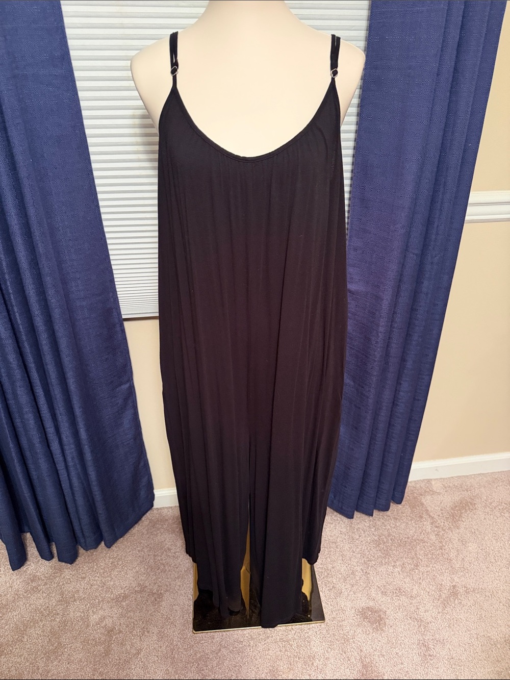 Black Sleeveless Maxi Jumpsuit